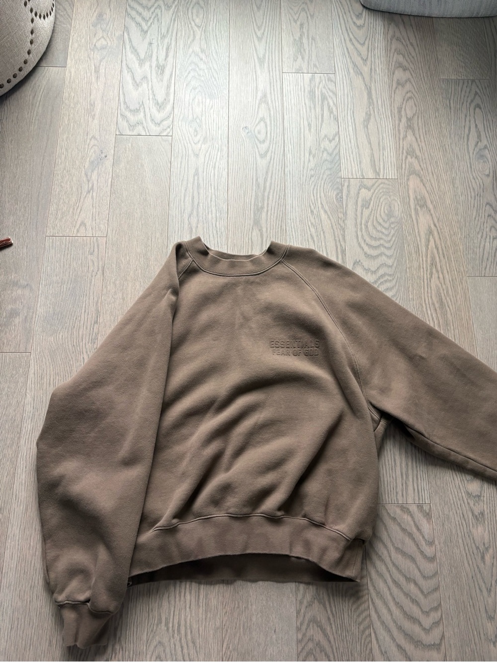 Authentic never worn Fear of God Men's Crewneck Sweater in Brown